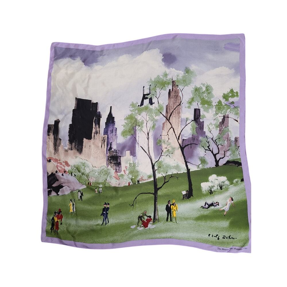 The Metropolitan Museum of Art Dehn,
"Spring in Central Park" Square Silk Scarf